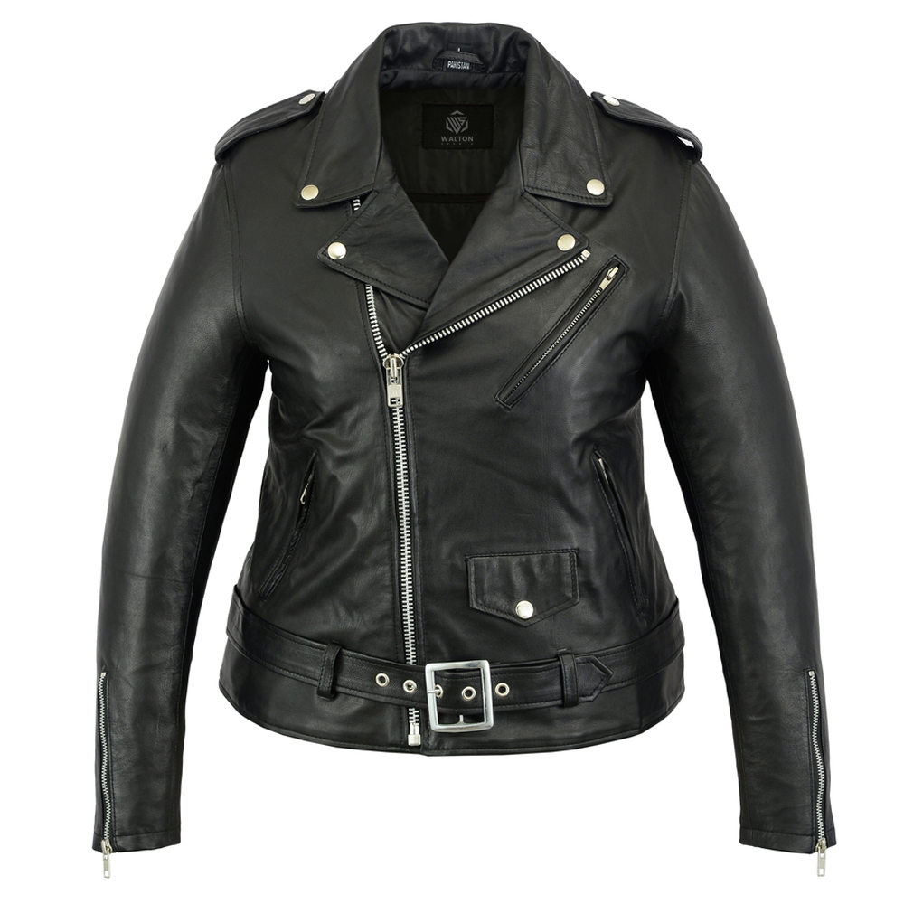 TE-WLJ-0001 Women Leather jackets - Image 1